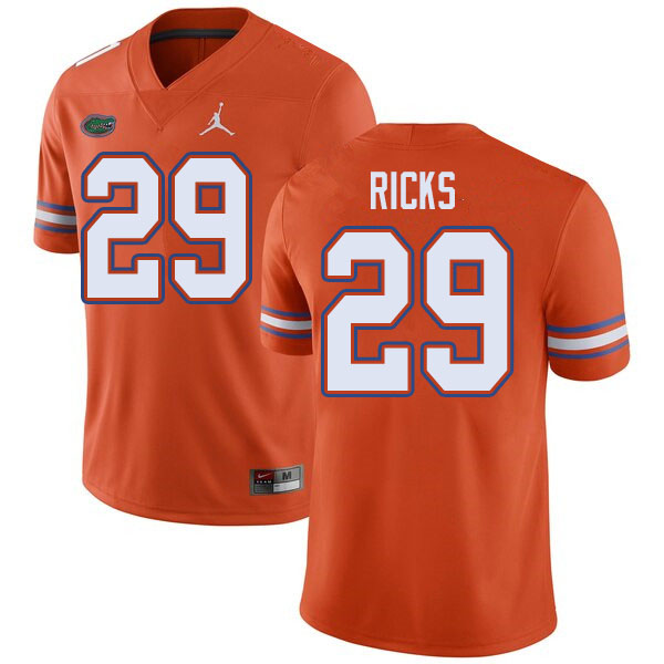 Jordan Brand Men #29 Isaac Ricks Florida Gators College Football Jerseys Sale-Orange - Click Image to Close